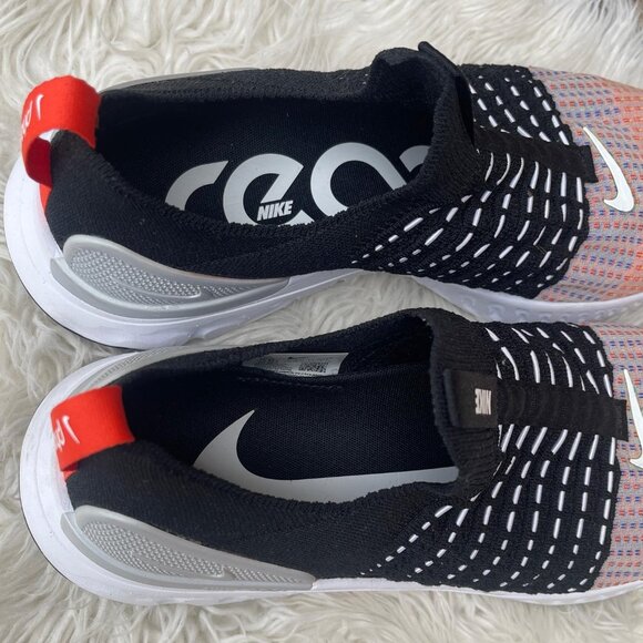 Size 10.5 - Nike React Phantom Run Flyknit 2 Black Team Orange - Picture 7 of 9